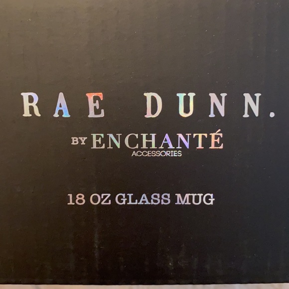 Rae Dunn GOOD MORNING. Iridescent Glass Mug - Picture 3 of 3